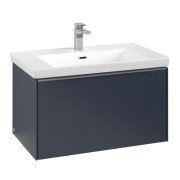 Тумба під раковину Villeroy & Boch Subway 3.0 77,2х42,9 см ДСП/алюміній морський синій C573L0VQ