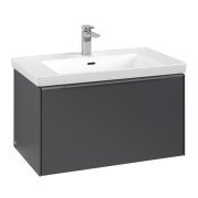 Тумба під раковину Villeroy & Boch Subway 3.0 77,2х42,9 см ДСП/алюміній графіт C573L0VR