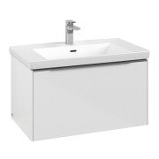 Тумба під раковину Villeroy & Boch Subway 3.0 77,2х42,9 см ДСП/алюміній білий діамант C573L0VE