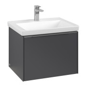 Тумба под раковину Villeroy & Boch Subway 3.0 57,2х42,9 см ДСП/алюминий графит C577L0VR