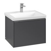 Тумба під раковину Villeroy & Boch Subway 3.0 57,2х42,9 см ДСП/алюміній графіт C577L0VR