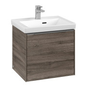 Тумба під раковину Villeroy & Boch Subway 3.0 47,3х42,9 см ДСП/алюміній кам'яний дуб C580L0RK