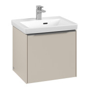 Тумба под раковину Villeroy & Boch Subway 3.0 47,3х42,9 см ДСП/алюминий серый кашемир C580L0VN