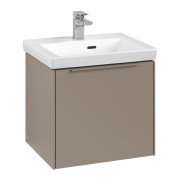 Тумба під раковину Villeroy & Boch Subway 3.0 47,3х42,9 см ДСП/алюміній тауп/монохром C580L2VM