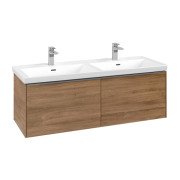 Тумба під раковину Villeroy & Boch Subway 3.0 127х42,9 см ДСП дуб канзасC56700RH