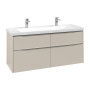 Тумба под раковину Villeroy & Boch Subway 3.0 127,2х57,6 см ДСП/алюминий серый кашемир C60200VN