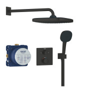 Душевая система скрытого монтажа Grohe QuickFix Precision с Vitalio Comfort 250 черный матовый 348822430