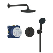 Душева система прихованого монтажу Grohe QuickFix Precision із Vitalio Start 250 чорний матовий 348832430