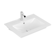 Раковина Villeroy & Boch Venticello 65х50 см із переливом санітарна кераміка CeramicPlus кам'яний білий 412465RW