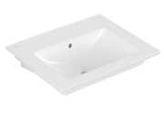 Раковина Villeroy & Boch Venticello 60х50 см с переливом санитарная керамика CeramicPlus альпийский белый 412462R1