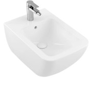 Біде підвісне Villeroy & Boch Venticello 37,5х56 см санітарна кераміка CeramicPlus кам'яний білий 441100RW