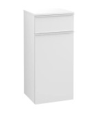 Шафка для ванної Villeroy & Boch Venticello 40,4х37,2 см петлі зліва ДСП/МДФ білий матовий/ручка алюміній білий A95002MS