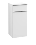 Шкафчик для ванной Villeroy & Boch Venticello 40,4х37,2 см петли слева  ДСП /МДФ белый матовый/ручка хром A95001MS