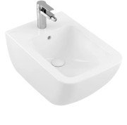 Біде підвісне Villeroy & Boch Venticello 37,5х56 см санітарна кераміка CeramicPlus кам'яний білий 441100RW