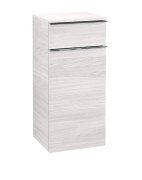 Шафка для ванної Villeroy & Boch Venticello 40,4х37,2 см петлі зліва ДСП/МДФ біле дерево/ручка хром A95001E8