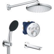 Душева система прихованого монтажу Grohe QuickFix Grohtherm SmartControl з Vitalio Start 250 хром UA202802R3