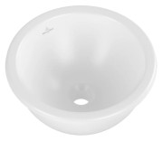 Раковина Villeroy & Boch Loop & Friends ⌀33 см без перелива TitanCeram CeramicPlus каменный белый 4A5101RW