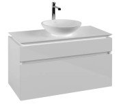 Тумба под раковину Villeroy & Boch Legato 100х55 см МДФ/ДСП глянцевый белый B57200DH