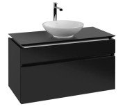Тумба под раковину Villeroy & Boch Legato 100х55 см МДФ/ДСП черный матовый лак B57200PD
