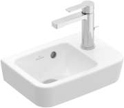 Раковина Villeroy & Boch O.novo 36х25 см кран справа санитарная керамика альпийский белый 43433601