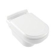 Унитаз подвесной Villeroy & Boch Hommage 37х60 см санитарная керамика CeramicPlus альпийский белый 6661B0R1
