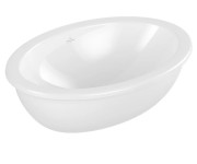Раковина Villeroy & Boch Loop & Friends 56х38 см с переливом TitanCeram альпийский белый 4A550001