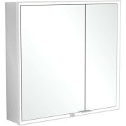Шкафчик для ванной Villeroy & Boch My View Now 80x75 см с подсветкой алюминий/зеркало A4558000