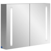 Шкафчик для ванной Villeroy & Boch My View 14+ 80x75 см с подсветкой алюминий/зеркало A4338000