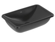 Раковина Villeroy & Boch Loop & Friends 54х34 см с переливом TitanCeram CeramicPlus Ebony (черный матовый) 4A5700S5