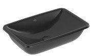 Раковина Villeroy & Boch Loop & Friends 61,5х38 см с переливом TitanCeram CeramicPlus Ebony (черный матовый) 4A5800S5