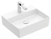 Раковина Villeroy & Boch Memento 2.0 50х42 см без перелива TitanCeram CeramicPlus альпийский белый 4A0751R1