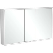 Шафка для ванної Villeroy & Boch My View Now 130x75 см з підсвічуванням алюміній/дзеркало A4571300