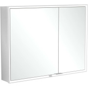Шкафчик для ванной Villeroy & Boch My View Now 100x75 см с подсветкой алюминий/зеркало A4561000