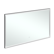 Дзеркало у ванну кімнату Villeroy & Boch Subway 3.0 130х75 см з підсвічуванням алюміній біколор A46313BC