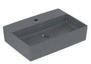 Раковина Villeroy & Boch Memento 2.0 60х42 см без перелива TitanCeram CeramicPlus графит 4A0761i4