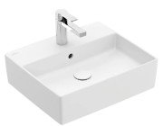 Раковина Villeroy & Boch Memento 2.0 50х42 см з переливом TitanCeram CeramicPlus кам'яний білий 4A0750RW