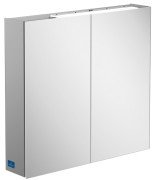 Шафка для ванної Villeroy & Boch My View Now 80,7x74,6 см з підсвічуванням алюміній/дзеркало A4398000