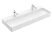 Раковина Villeroy & Boch Memento 2.0 120х47 см без переливу шліфована TitanCeram CeramicPlus кам'яний білий 4A22CGRW