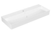 Раковина Villeroy & Boch Memento 2.0 120х47 см без перелива шлифованная TitanCeram альпийский белый 4A22CH01