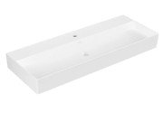 Раковина Villeroy & Boch Memento 2.0 120х47 см без переливу шліфована TitanCeram CeramicPlus кам'яний білий 4A22CHRW