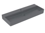 Раковина Villeroy & Boch Memento 2.0 120х47 см без переливу шліфована TitanCeram CeramicPlus графіт 4A22CHI4