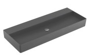 Раковина Villeroy & Boch Memento 2.0 120х47 см без перелива шлифованная TitanCeram CeramicPlus графит 4A22CFI4