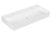 Раковина Villeroy & Boch Memento 2.0 100х47 см без переливу TitanCeram CeramicPlus кам'яний білий 4A22A1RW
