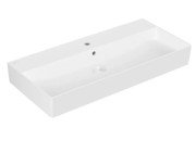 Раковина Villeroy & Boch Memento 2.0 100х47 см з переливом шліфована TitanCeram CeramicPlus альпійський білий 4A221GR1