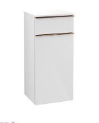 Шафка для ванної Villeroy & Boch Venticello 40,4х37,2 см петлі праворуч МДФ глянсовий білий/ручка мідь A95015DH