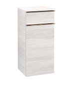 Шкафчик для ванной Villeroy & Boch Venticello 40,4х37,2 см петли справа ДСП/МДФ белое дерево/ручка медь A95015E8