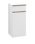 Шкафчик для ванной Villeroy & Boch Venticello 40,4х37,2 см петли справа ДСП/МДФ белый матовый/ручка медь A95015MS