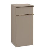 Шкафчик для ванной Villeroy & Boch Venticello 40,4х37,2 см петли справа ДСП трюфель серый/ручка медь A95015VG