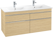 Тумба под раковину Villeroy & Boch Venticello 125,3х50,2 см ДСП северный дуб/ручка хром A93001VJ