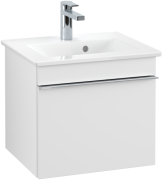 Тумба під раковину Villeroy & Boch Venticello 46,6х42,5 см ДСП/МДФ білий матовий/ручка хром A93101MS